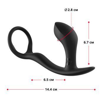 Анальна пробка з ерекційним кільцем Fun Factory BOOTIE RING slate SX0972