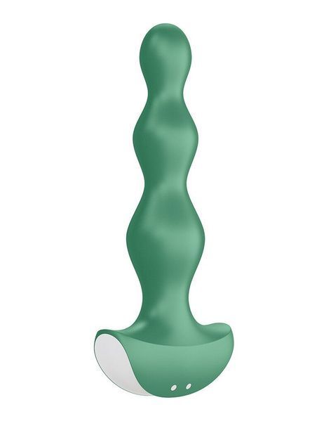 Анальний стимулятор-намистини з двома моторами Satisfyer Lolli-Plug 2 Green SO4926