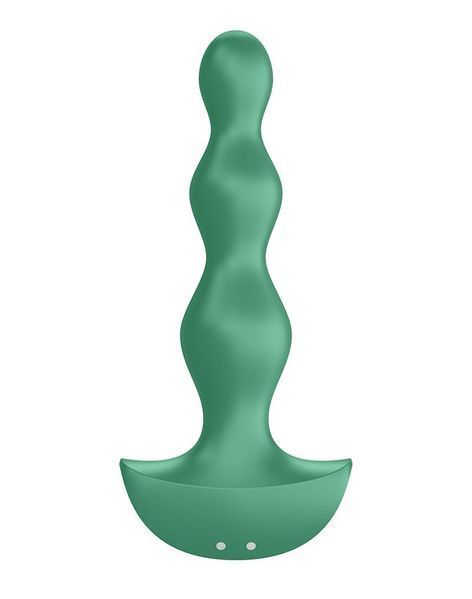 Анальний стимулятор-намистини з двома моторами Satisfyer Lolli-Plug 2 Green SO4926