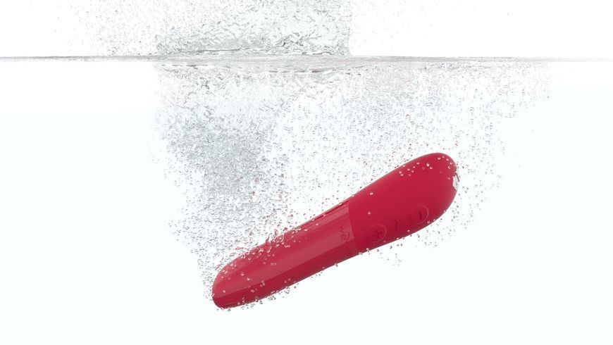 Потужна віброкуля Tango X Cherry Red by We-Vibe, 7 режимів вібрації, 8 рівнів інтенсивності SO6932