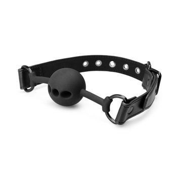 Повітропроникний кляп Bedroom Fantasies: Breathable Silicone Ball Gag, чорний SO8816