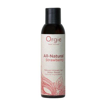 Лубрикант на водній основі Orgie All Natural Strawberry, 150 мл, зі смаком та ароматом полуниці SX1496