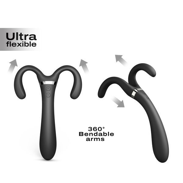 Вібратор-стимулятор Dorcel INFINITE JOY BLACK, багатофункціональний, унісекс SO7382