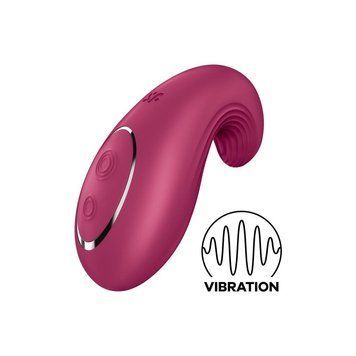 Вібратор Satisfyer Dipping Delight Berry, 2 мотори, гнучкий кінчик SO6990