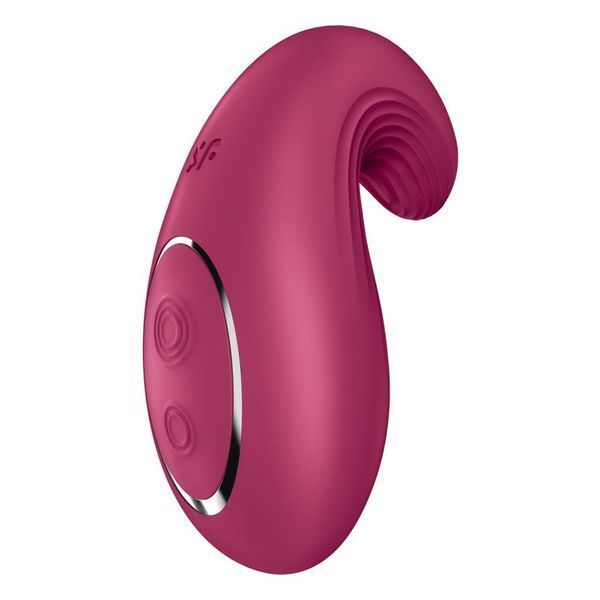 Вибратор Satisfyer Dipping Delight Berry, 2 мотора, гибкий кончик SO6990