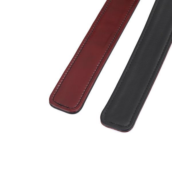 Фіксатори для стегон Liebe Seele Wine Red Thigh Cuffs L Size, натуральна шкіра SO9455