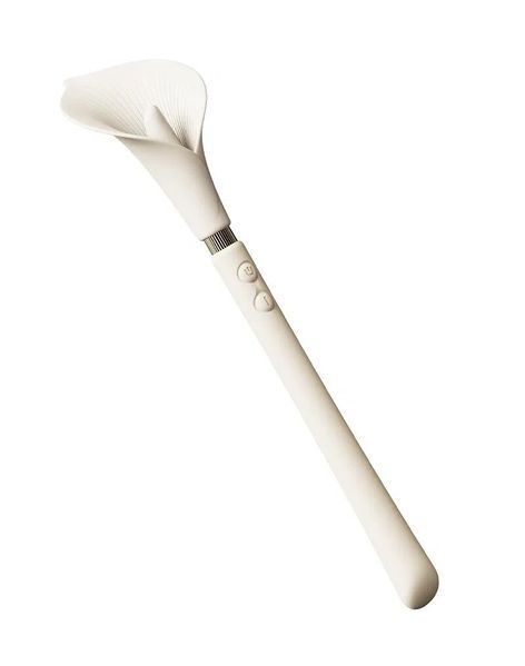 Роскошный вибромассажер Zalo &ndash; Calla Ivory White, двусторонний, 2 мотора SX1281