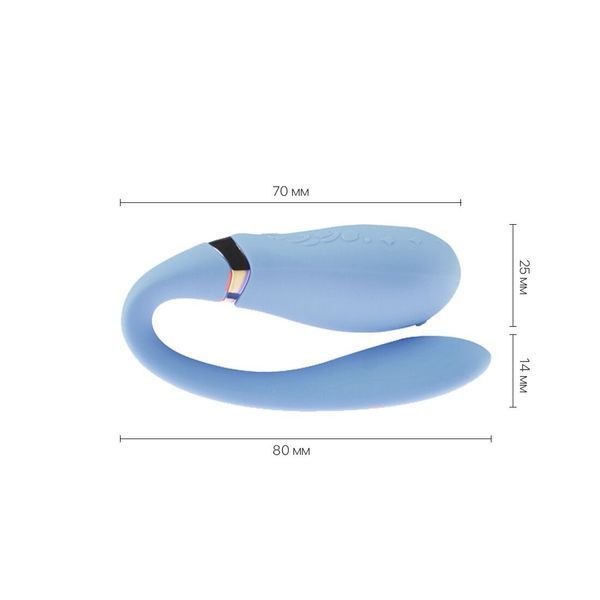 Смартвібратор для пар Zalo &mdash; Fanfan Royal Blue SO6668