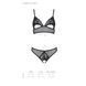 Комплект из браллета с ажурным лифом и открытыми трусиками Passion CHRISTA SET Open Bra L/XL black SO5759 фото 5