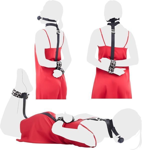 БДСМ-набір LOCKINK YEAHWOW Armbinder Restraint Set Black SX2843