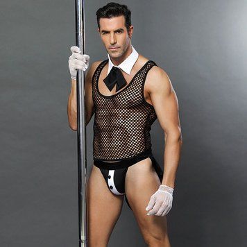 Еротичний костюм офіціанта "Гарячий Деніел" One Size Black SO4982