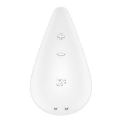 Вибратор для наружной стимуляции Satisfyer Dew Drop White, 2 мотора, 12 режимов, мягкий корпус SX1212