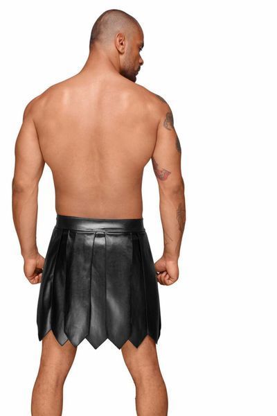 Мужская юбка гладиатора Noir Handmade H053 Eco leather men's gladiator skirt, XL, экокожа SX0074