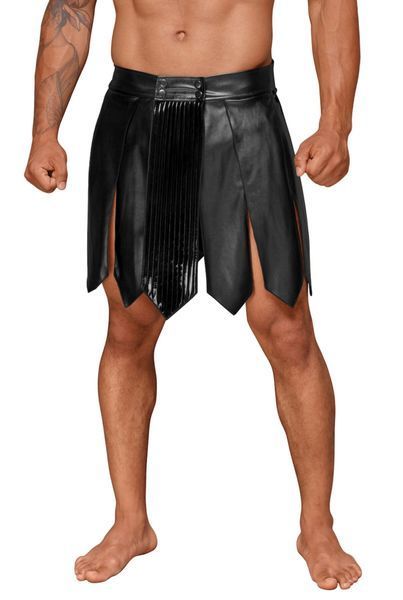 Мужская юбка гладиатора Noir Handmade H053 Eco leather men's gladiator skirt, XL, экокожа SX0074