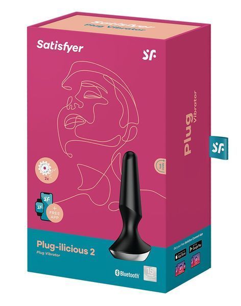 Анальна смарт-вібропробка Satisfyer Plug-ilicious 2 Black SO5444