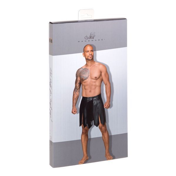 Мужская юбка гладиатора Noir Handmade H053 Eco leather men's gladiator skirt, XL, экокожа SX0074