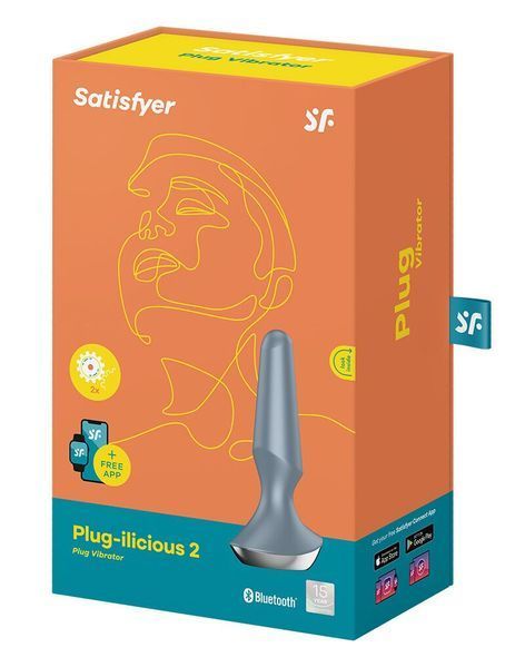 Анальна смарт-вібропробка Satisfyer Plug-ilicious 2 Ice Blue SO5445