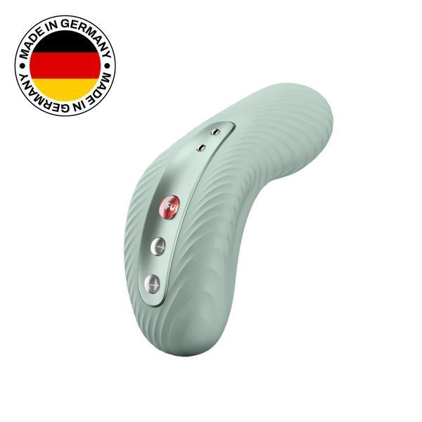 Накладний вібратор Fun Factory LAYA III sage green, ефект постукування пальцем SX0917