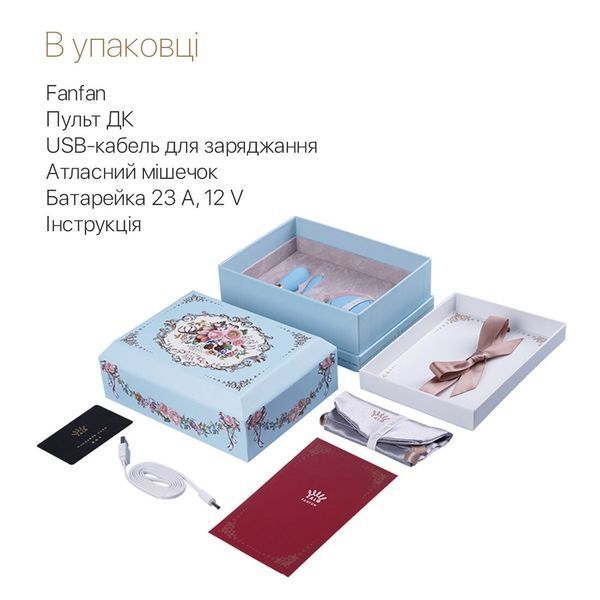 Смартвибратор для пар Zalo &mdash; Fanfan set Royal Blue, пульт ДУ SO6671
