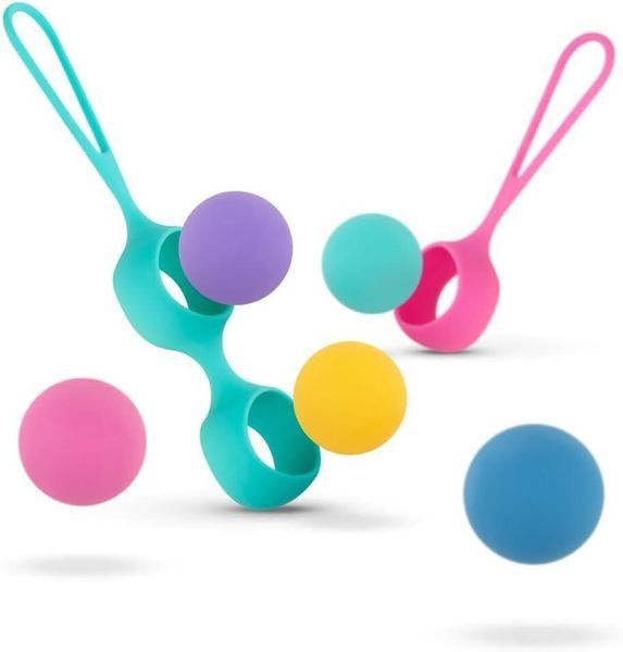Набір вагінальних кульок PMV20: Vita &ndash; Kegel Ball Set, маса 40, 50, 60 г, два тримачі SO8896