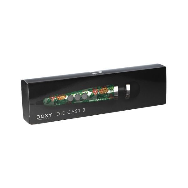 Вибромассажер DOXY Die Cast 3 PINEAPPLE, очень мощный, питание 220В, металлический корпус SO8022