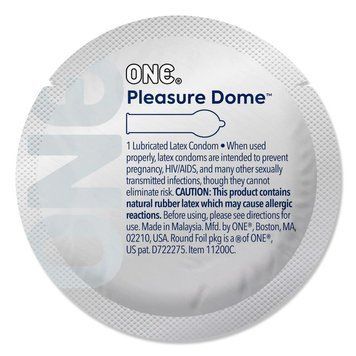 Презерватив ONE Pleasure Dome, 1 шт, гладкий, с расширенной головкой SX0773