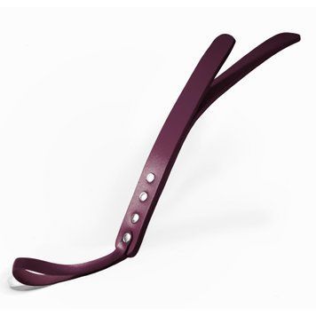Паддл двошаровий Feral Feelings Leather Mini Paddle Burgundy, натуральна шкіра, burgundy SO8264