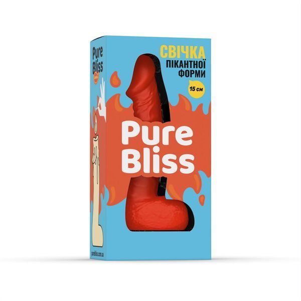 Свічка у вигляді члена Pure Bliss MINI Orange 15 см SX1647