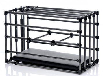 Прочная разборная клетка для наказаний Kennel Adjustable Bondage Cage SO4425
