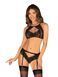 Комплект белья Obsessive Allastia 2-pcs set black S/M SX2577 фото 1