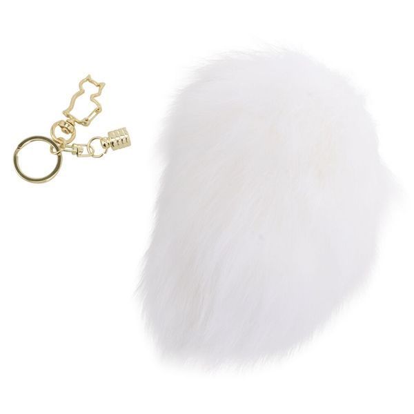 Металлическая анальная пробка Кроличий хвост LOCKINK SEVANDA White SX0868