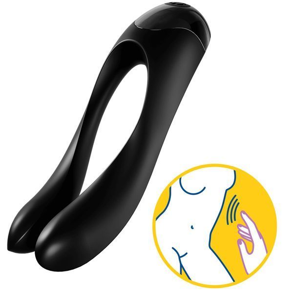Вибратор на палец Satisfyer Candy Cane Black SO4653