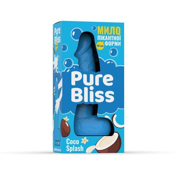 Ароматное мыло пикантной формы Pure Bliss Blue Coco Splash, кокосовое молоко, 15 см SX3025