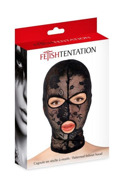 Капюшон для БДСМ Fetish Tentation Patterned fishnet hood SX1373