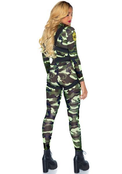 Еротичний костюм десантниці Leg Avenue Pretty Paratrooper S, комбінезон, портупея SO9115