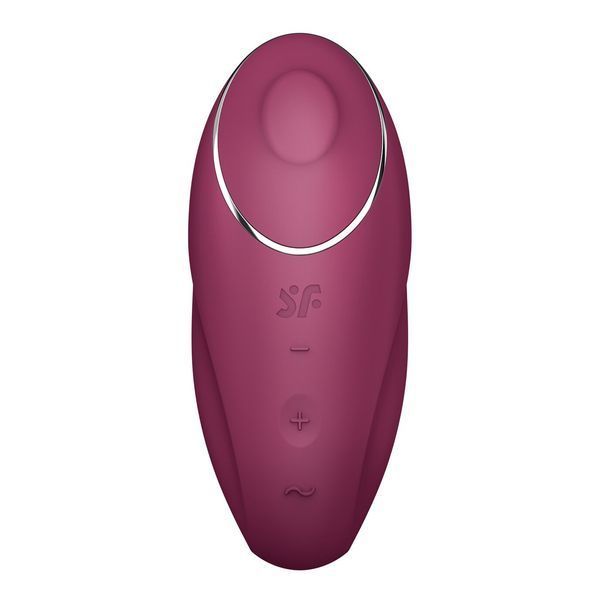 Вибростимулятор-пульсатор Satisfyer Tap & Climax 1 Red, эффект постукивания пальцем, 2 мотора SX0566