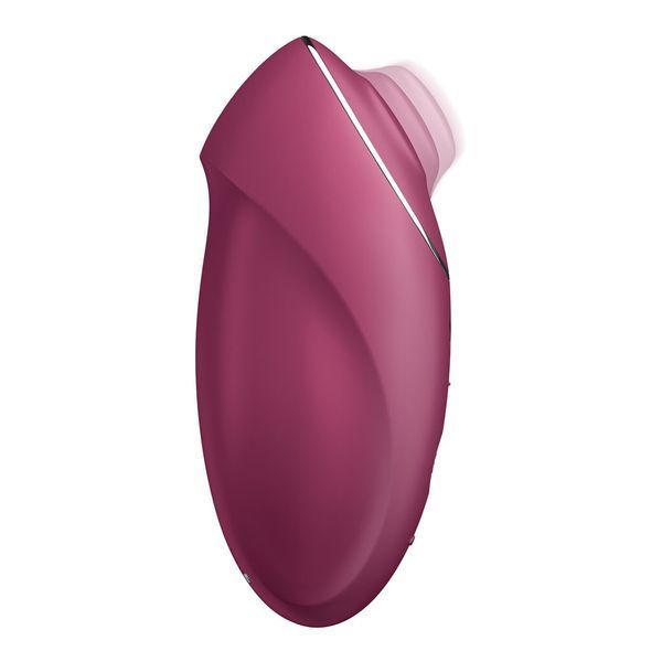 Вибростимулятор-пульсатор Satisfyer Tap & Climax 1 Red, эффект постукивания пальцем, 2 мотора SX0566