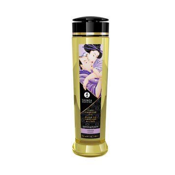 Масажна олія Shunga Sensation &ndash; Lavender (240 мл) натуральна зволожувальна SO4808