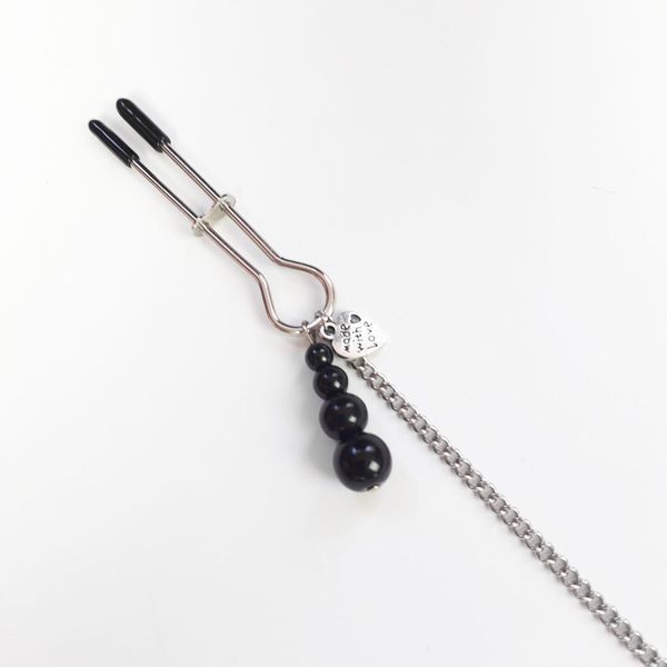Затискач для сосків та клітора Art of Sex - Nipple and clit clamps Black Pearl SO5869