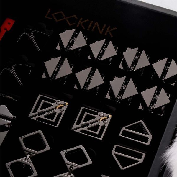 БДСМ-набір LOCKINK All-in-1 BDSM Play Kit, чорний, ремені, маска, кляпи, анальні пробки, свічки SX0821