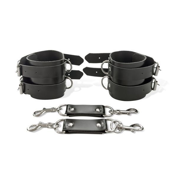 Наручники мужские Art of Sex - Handcuffs Dragons man из экокожи, цвет черный SO9975