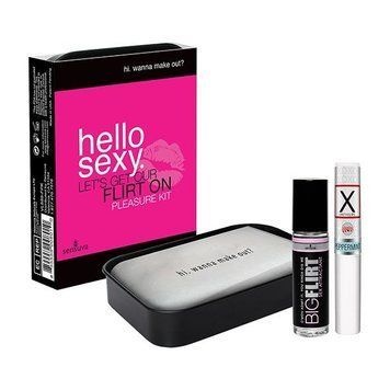 Подарочный набор для флирта Sensuva Hello Sexy (стимулирующий бальзам для губ и феромоны) SO3152