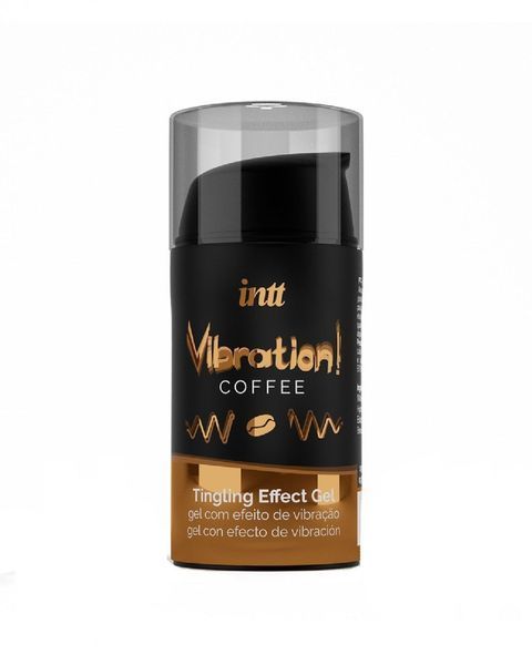 Рідкий вібратор Intt Vibration Coffee (15 мл), густий гель, дуже смачний, діє до 30 хвилин SO3511