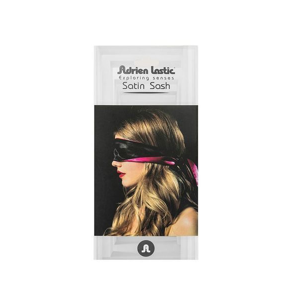 Повязка-лента из сатина 2в1 Adrien Lastic Satin Sash (повязка на глаза и лента для связывания) AD33519
