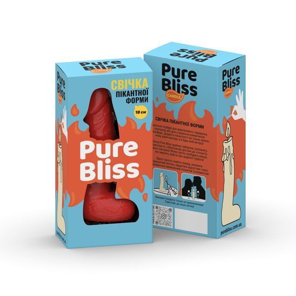 Свеча в виде члена Pure Bliss BIG Red 18 см SX1652
