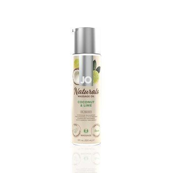 Масажна олія JO Naturals Massage Oil Coconut&Lime з натуральними ефірними оліями 120мл SO6164