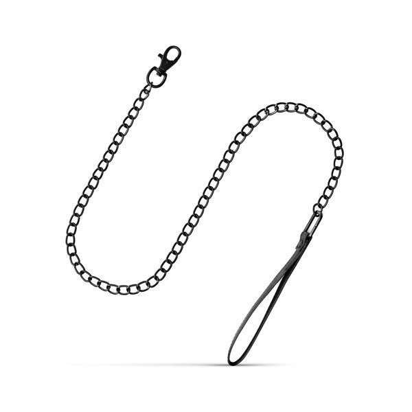 Нашийник з повідцем Bedroom Fantasies: Faux Leather Collar & Chain SO8806