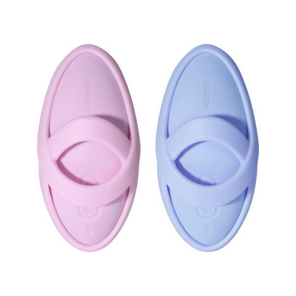 Смарт-вібратор для клітора Svakom Echo 2 Pink Lilac, підігрів до 38 &deg;C, знімна насадка на палець SX2449