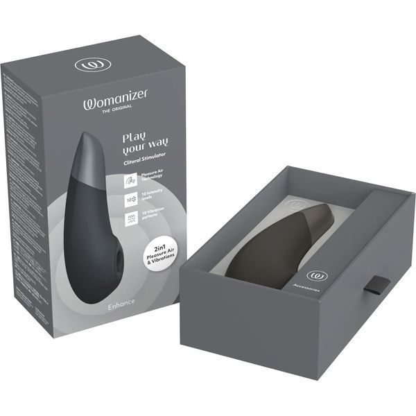 Вакуумний кліторальний стимулятор Womanizer Enhance Black SX2519