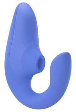 Вагінально-кліторальний стимулятор Womanizer Blend Vibrant Blue, вібрація + вакуум, 2 мотори SX2142